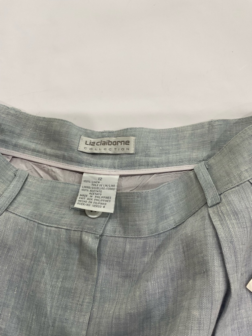 NWT Vintage Liz Claiborne Collection Linen Bermuda Shorts - Picture 9 of 9